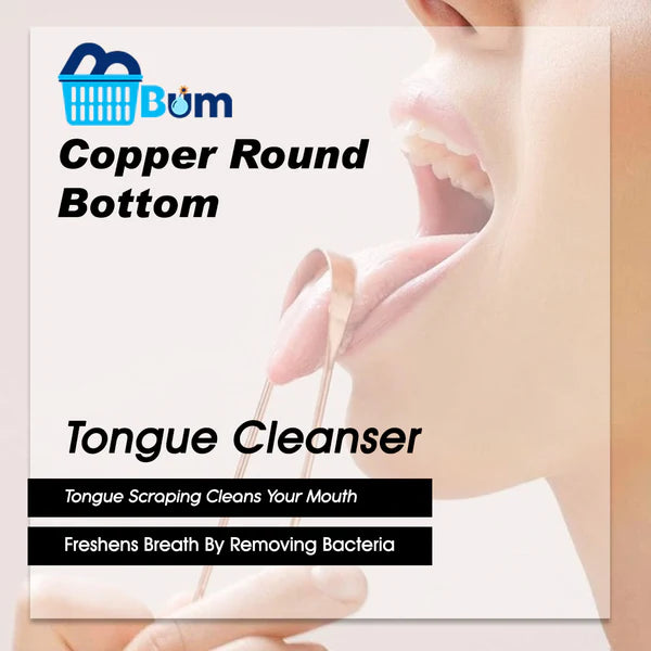 Eversoft Round Bottom Copper Tongue Cleaner For Tongue
