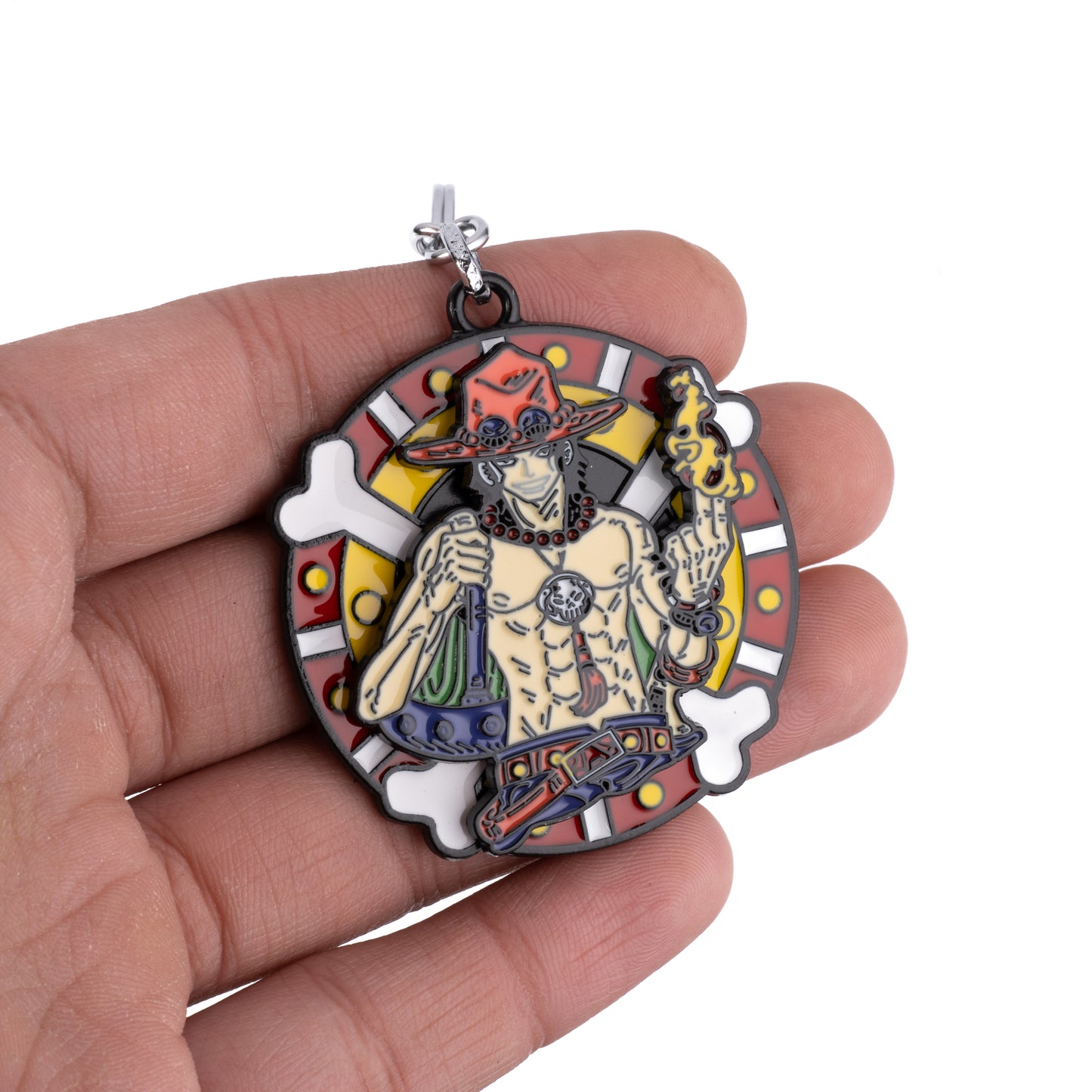 Basket Bum's Rotating Ace Keychain One Piece Flaming Revolve
