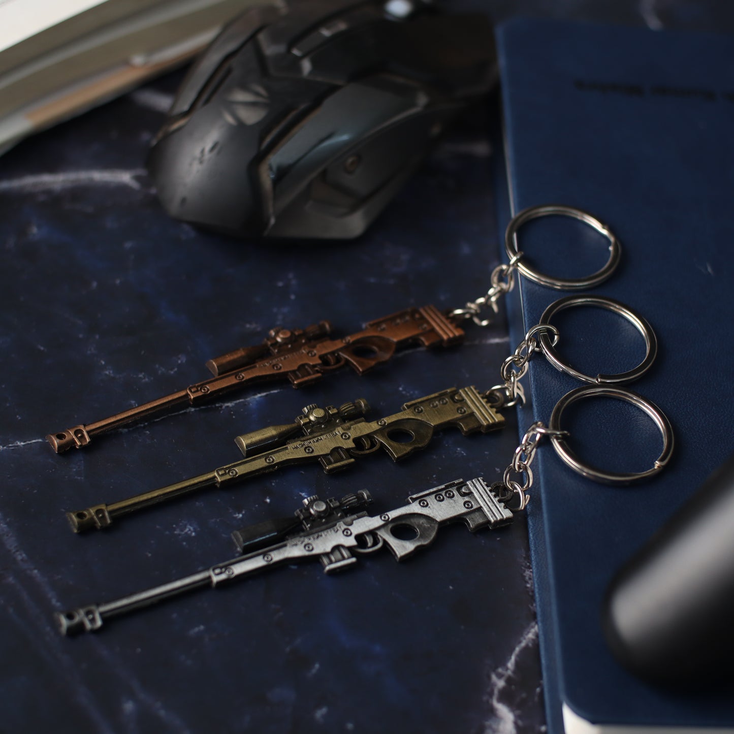 AWM Precision Keychains For Bikes Elevate Your Gear with Grey Bronze or Copper Variants