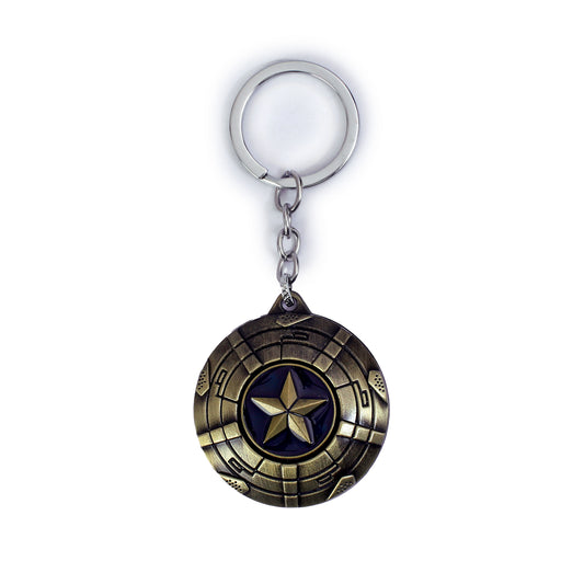 Bronze Legacy: Basket Bum's Marvelous Shield - Captain America Keychain