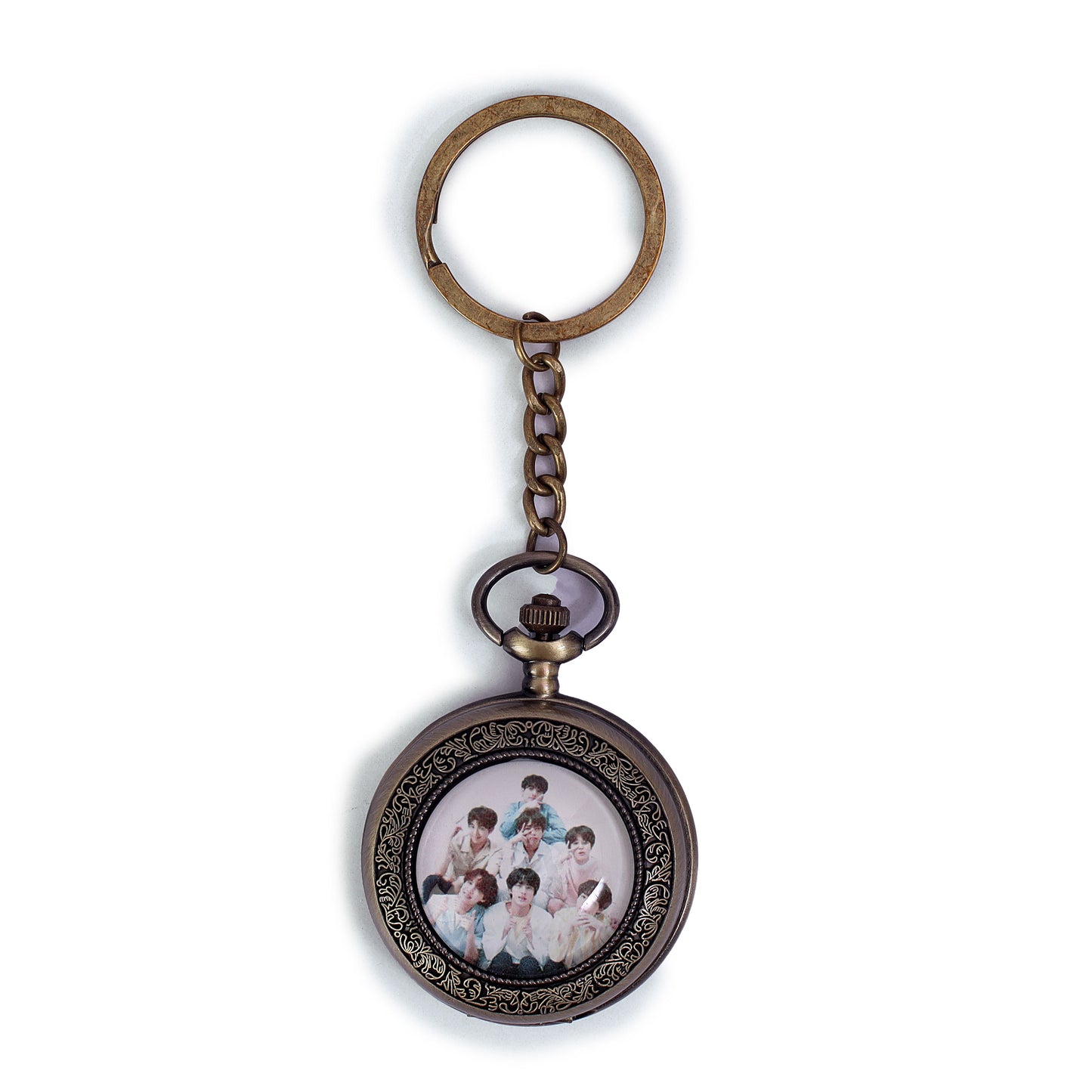 Harmony Moments BTS Inspired Vintage Pocket Watch Capturing Time with the Bangtan Boys