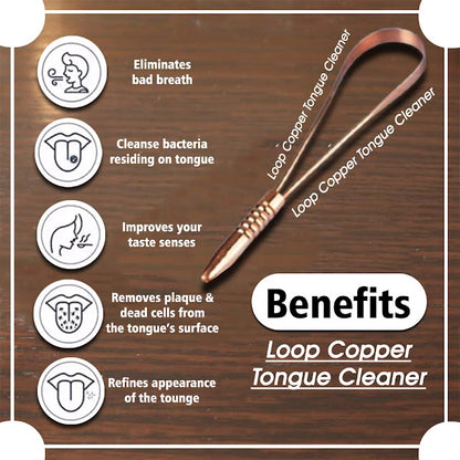 Basket Bum Copper Tongue Scraper 100% Copper with Round Edges Innovative Round Design